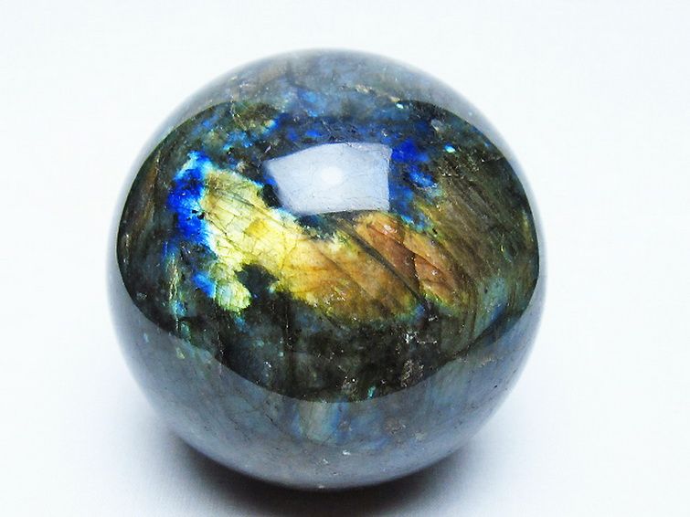 ラブラドライト 丸玉 79mm [t571-5276] 1枚目