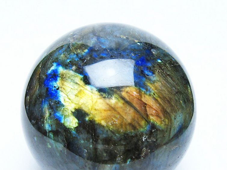 ラブラドライト 丸玉 79mm [t571-5276] 2枚目