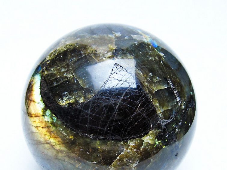 ラブラドライト 丸玉 79mm [t571-5280] 2枚目