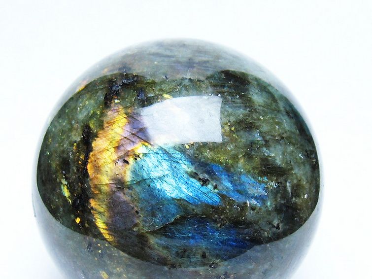 ラブラドライト 丸玉 87mm [t571-5289] 2枚目