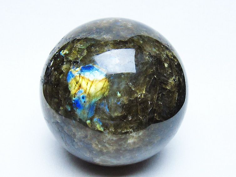 ラブラドライト 丸玉 87mm [t571-5292] 1枚目