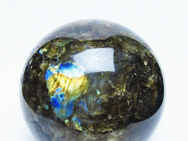 ラブラドライト 丸玉 87mm [t571-5292] 2枚目