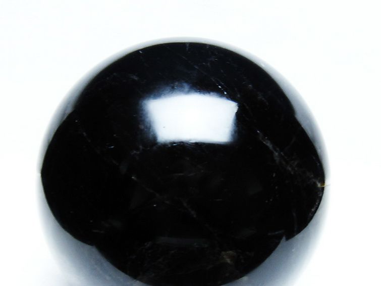 3.1Kg モリオン 純天然 黒水晶 丸玉 133mm [T572-10020] 2枚目