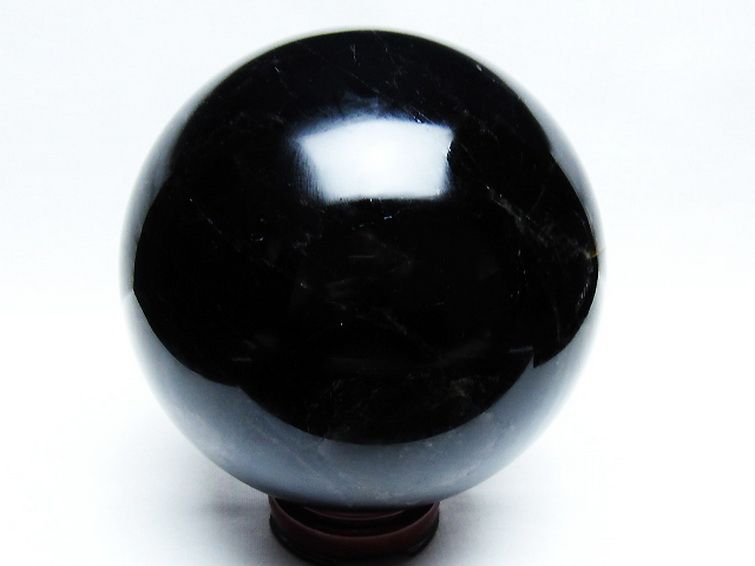 3.1Kg モリオン 純天然 黒水晶 丸玉 133mm [T572-10020] 3枚目