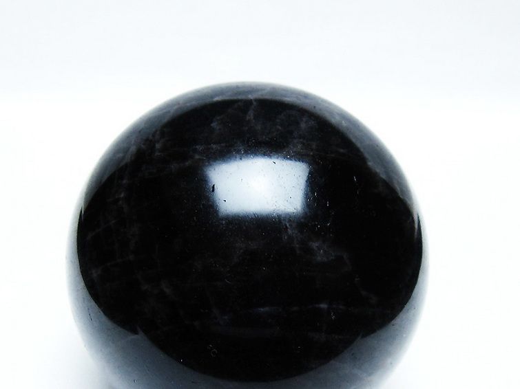 モリオン 純天然 黒水晶 丸玉 76mm [T572-10062] 2枚目