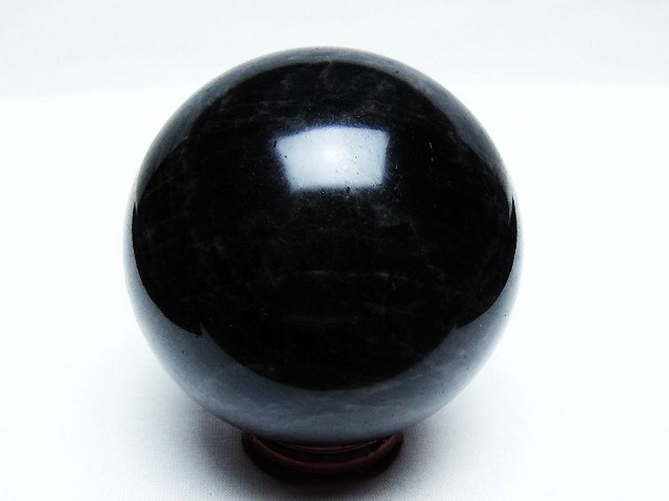 モリオン 純天然 黒水晶 丸玉 76mm [T572-10062] 3枚目
