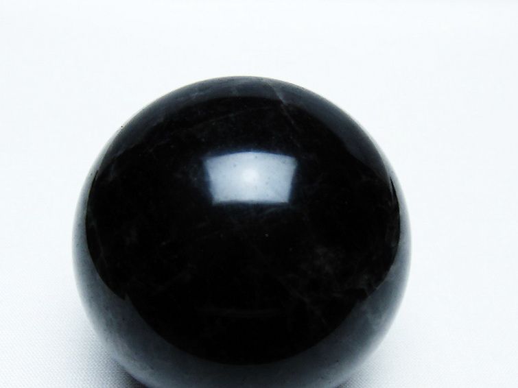 モリオン 純天然 黒水晶 丸玉 57mm [T572-10084] 2枚目