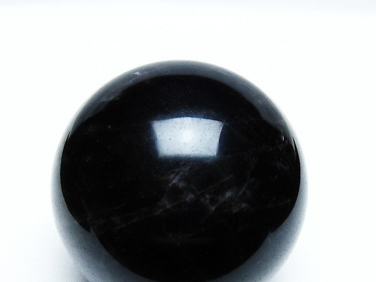 モリオン 純天然 黒水晶 丸玉 62mm [T572-10092] 2枚目