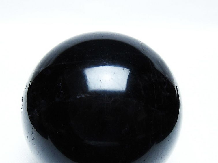 モリオン 純天然 黒水晶 丸玉 68mm [T572-10107] 2枚目