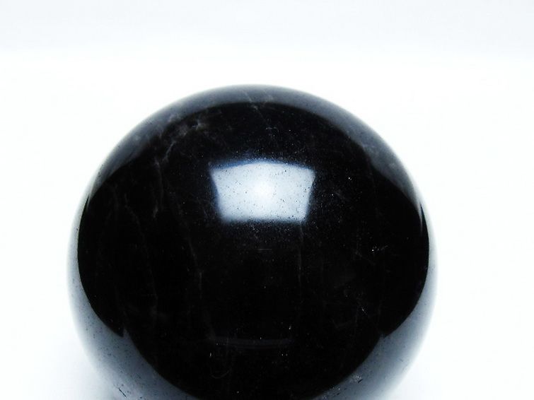 モリオン 純天然 黒水晶 丸玉 70mm [T572-10116] 2枚目