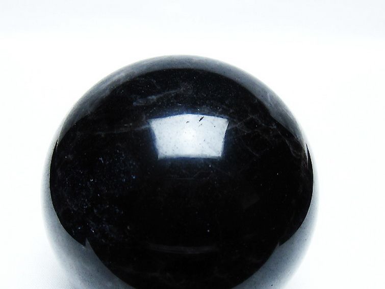 モリオン 純天然 黒水晶 丸玉 70mm [T572-10123] 2枚目