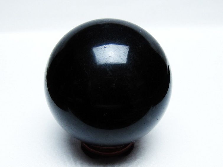 モリオン 純天然 黒水晶 丸玉 75mm [T572-10125] 3枚目