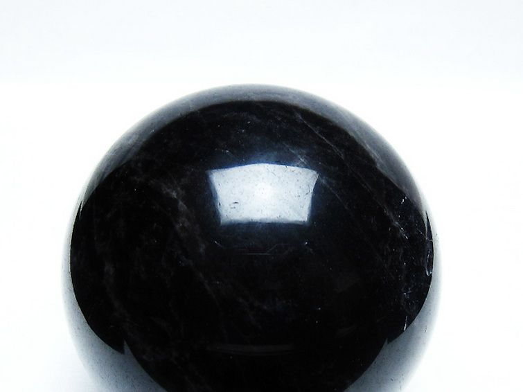 モリオン 純天然 黒水晶 丸玉 76mm [T572-10126] 2枚目