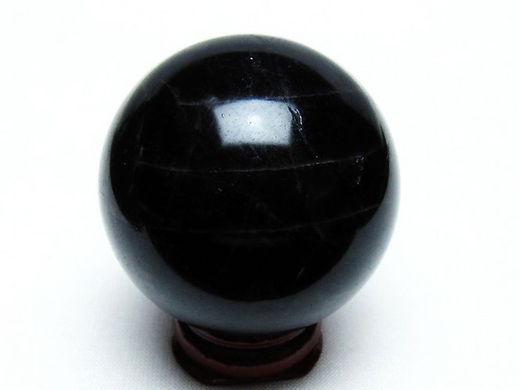 モリオン 純天然 黒水晶 丸玉 45mm [T572-10139] 3枚目