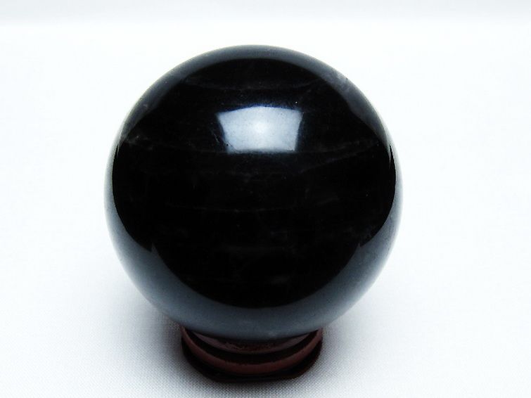 モリオン 純天然 黒水晶 丸玉 62mm [T572-10144] 3枚目