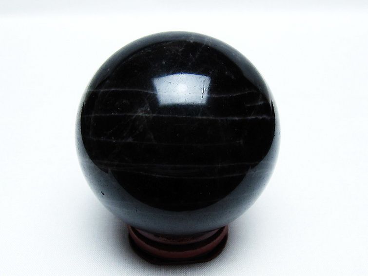 モリオン 純天然 黒水晶 丸玉 60mm [T572-10145] 3枚目