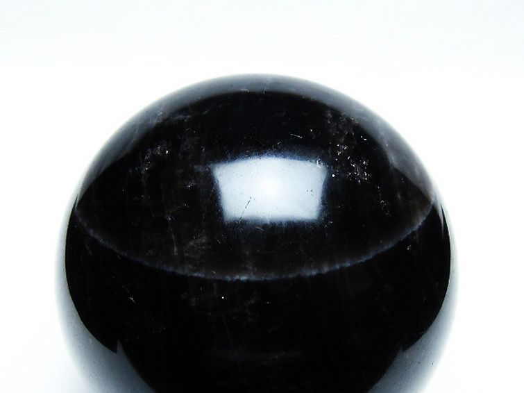 モリオン 純天然 黒水晶 丸玉 74mm [T572-10149] 2枚目