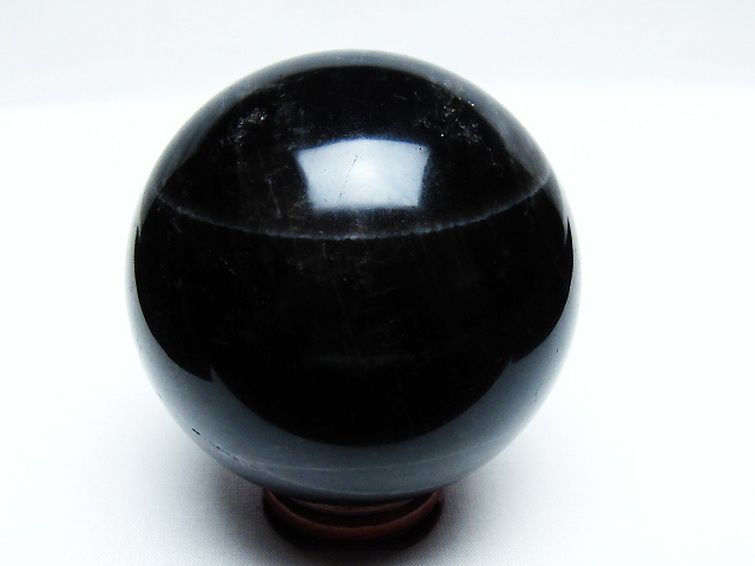 モリオン 純天然 黒水晶 丸玉 74mm [T572-10149] 3枚目