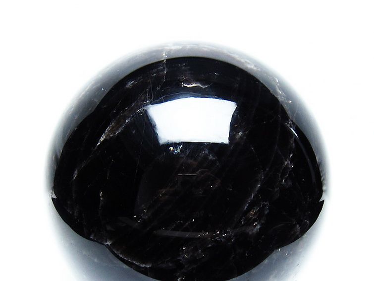 4Kg モリオン 純天然 黒水晶 丸玉 145mm [T572-10817] 2枚目