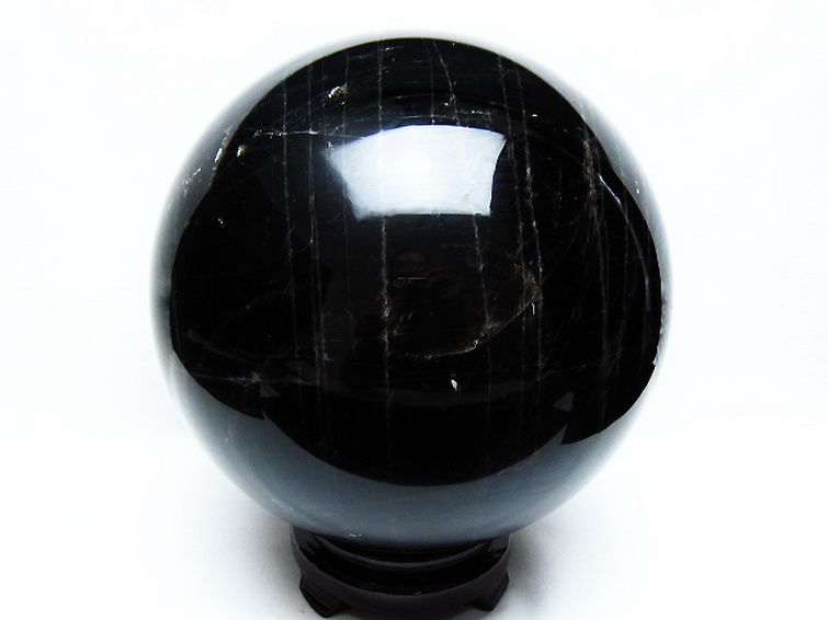 8.9Kg モリオン 純天然 黒水晶 丸玉 190mm [T572-10861] 3枚目