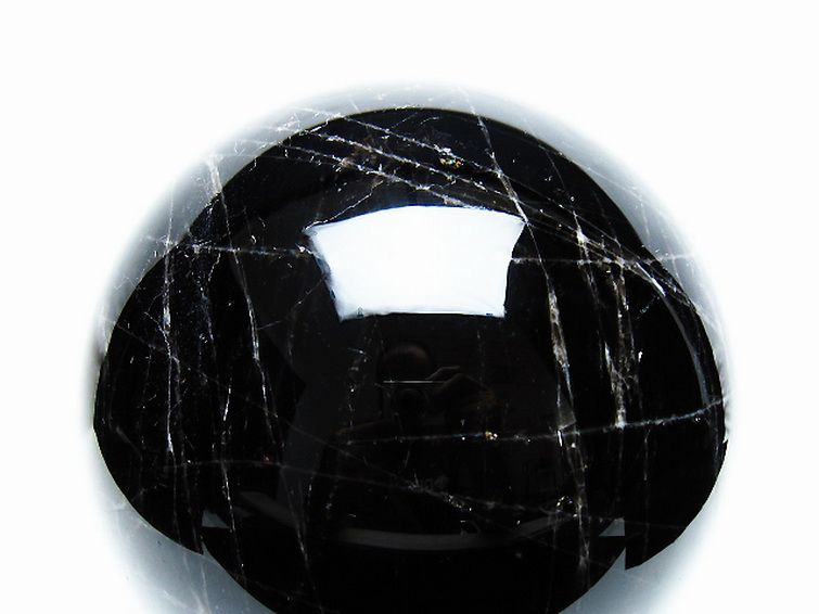 7.1Kg モリオン 純天然 黒水晶 丸玉 175mm [T572-10862] 2枚目