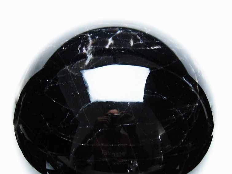 11.8Kg モリオン 純天然 黒水晶 丸玉 205mm [T572-10873] 2枚目