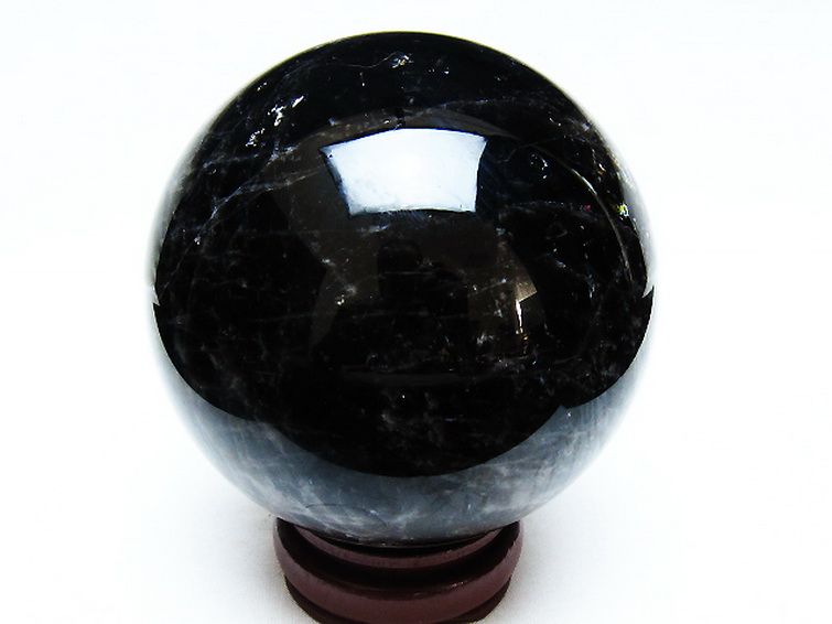 1.4Kg モリオン 純天然 黒水晶 丸玉 102mm [t572-11028] 3枚目