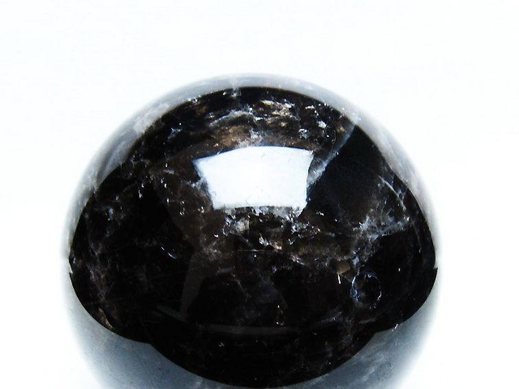 2.6Kg モリオン 純天然 黒水晶 丸玉 125mm [T572-11112] 2枚目