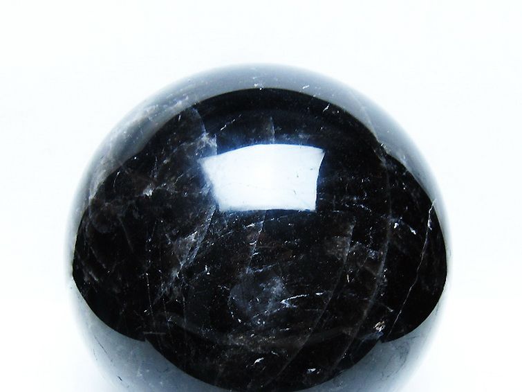 9.1Kg モリオン 純天然 黒水晶 丸玉 190mm [t572-11160] 2枚目