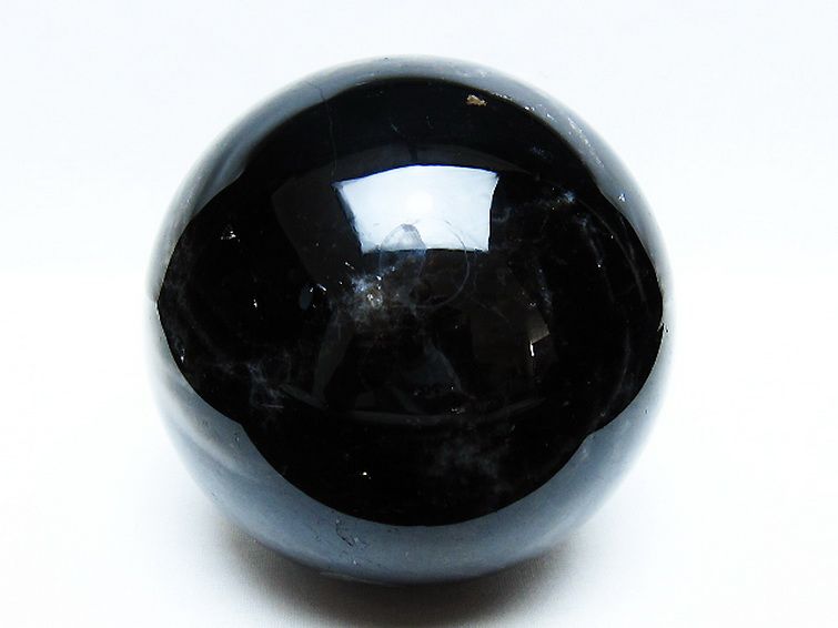 2.4Kg モリオン 純天然 黒水晶 丸玉 123mm [t572-11211] 1枚目