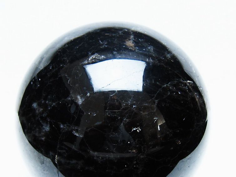2.6Kg モリオン 純天然 黒水晶 丸玉 125mm [t572-11214] 2枚目