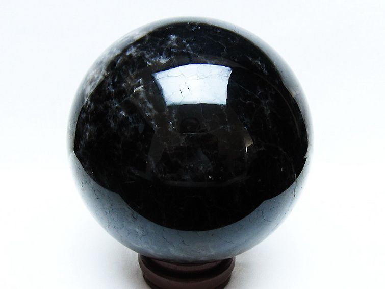 2.6Kg モリオン 純天然 黒水晶 丸玉 125mm [t572-11214] 3枚目