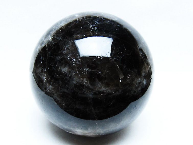 2.8Kg モリオン 純天然 黒水晶 丸玉 130mm [t572-11221] 1枚目