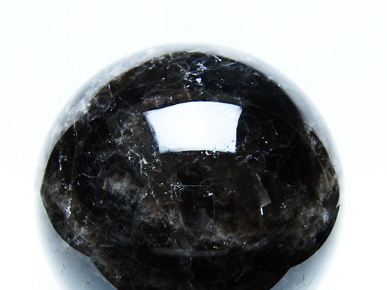 2.8Kg モリオン 純天然 黒水晶 丸玉 130mm [t572-11221] 2枚目