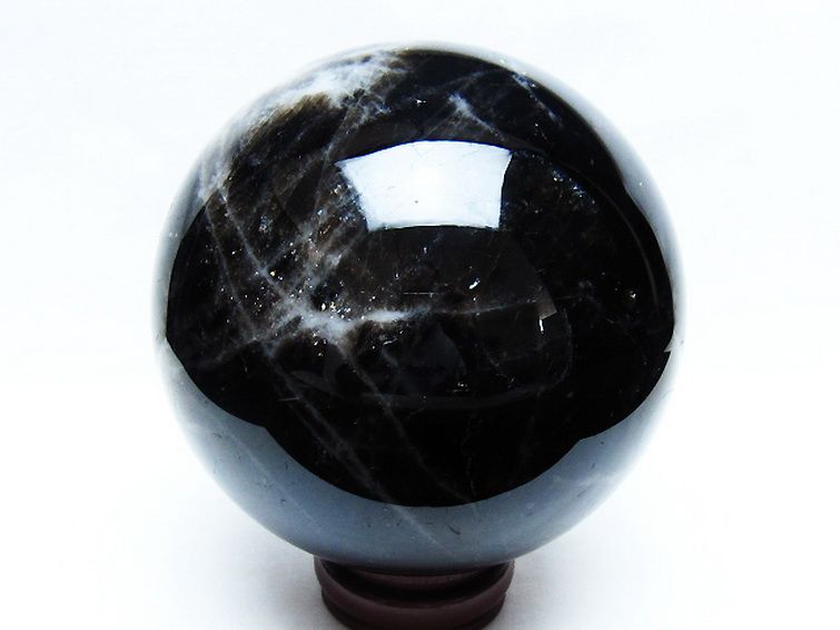 3.2Kg モリオン 純天然 黒水晶 丸玉 135mm [t572-11223] 3枚目
