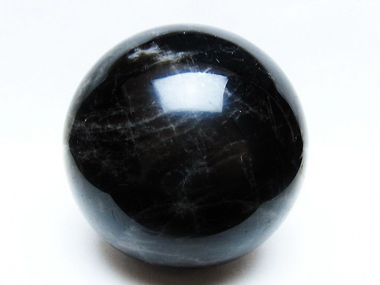 3.1Kg モリオン 純天然 黒水晶 丸玉 135mm [t572-11225] 1枚目