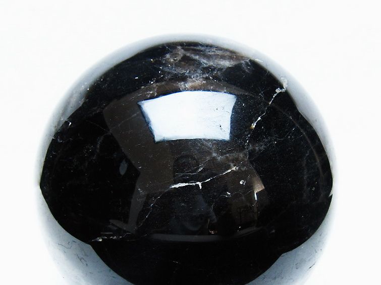3.2Kg モリオン 純天然 黒水晶 丸玉 135mm [t572-11227] 2枚目