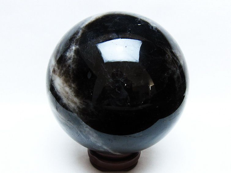3.2Kg モリオン 純天然 黒水晶 丸玉 135mm [t572-11227] 3枚目