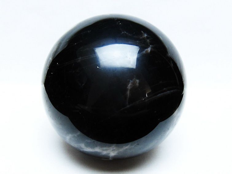 3.8Kg モリオン 純天然 黒水晶 丸玉 145mm [t572-11230] 1枚目