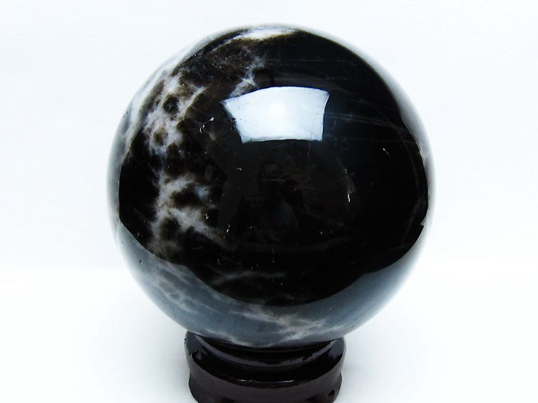 3.8Kg モリオン 純天然 黒水晶 丸玉 145mm [t572-11230] 3枚目