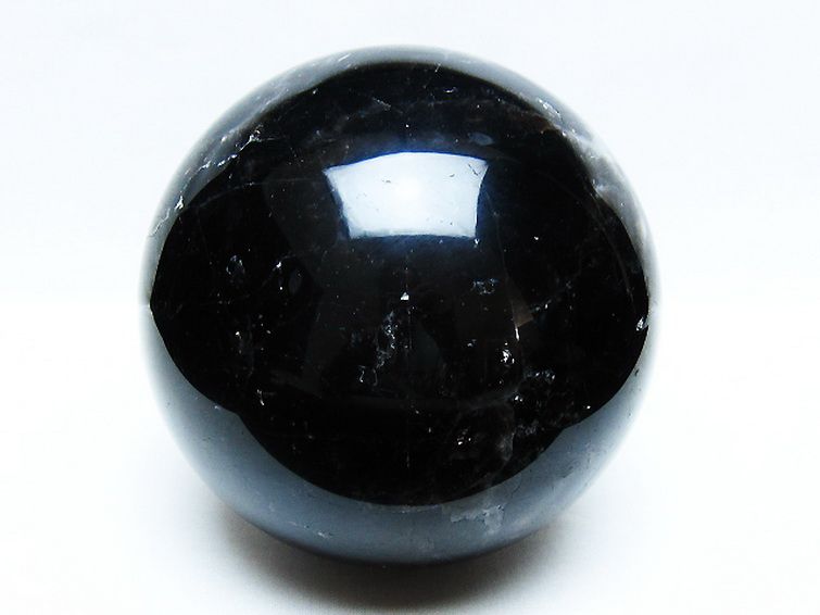 3.5Kg モリオン 純天然 黒水晶 丸玉 140mm [t572-11231] 1枚目