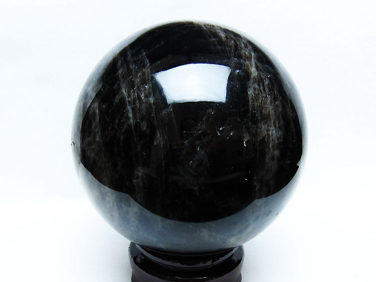 3.9Kg モリオン 純天然 黒水晶 丸玉 145mm [t572-11232] 3枚目