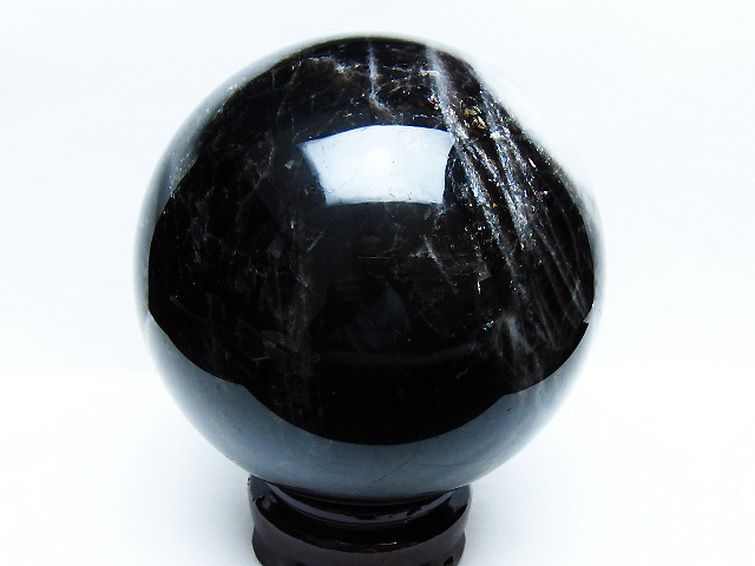 4.2Kg モリオン 純天然 黒水晶 丸玉 150mm [t572-11234] 3枚目