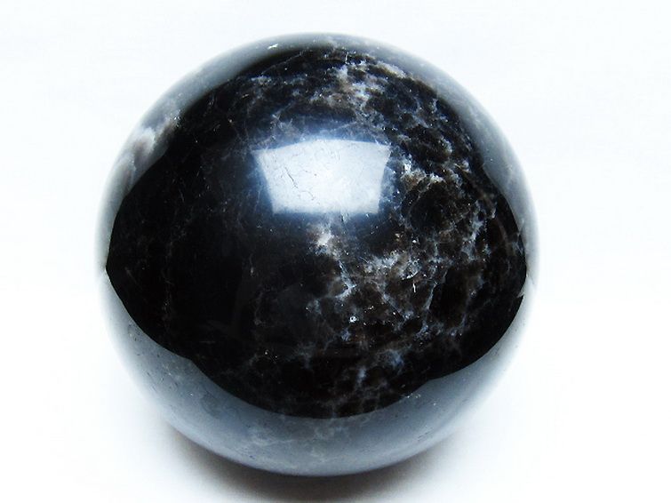 6Kg モリオン 純天然 黒水晶 丸玉 165mm [t572-11236] 1枚目