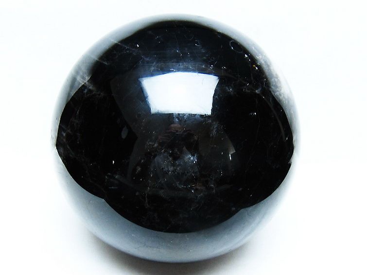 6.6Kg モリオン 純天然 黒水晶 丸玉 170mm [t572-11237] 1枚目