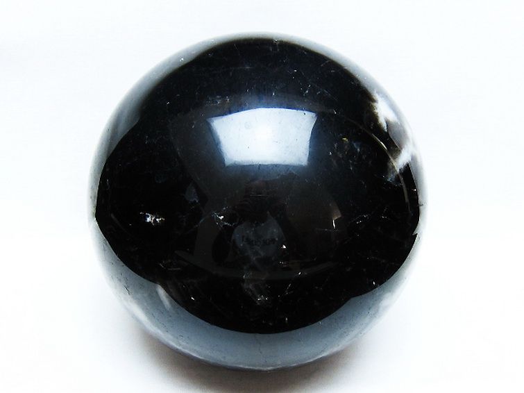 7.6Kg モリオン 純天然 黒水晶 丸玉 180mm [t572-11239] 1枚目
