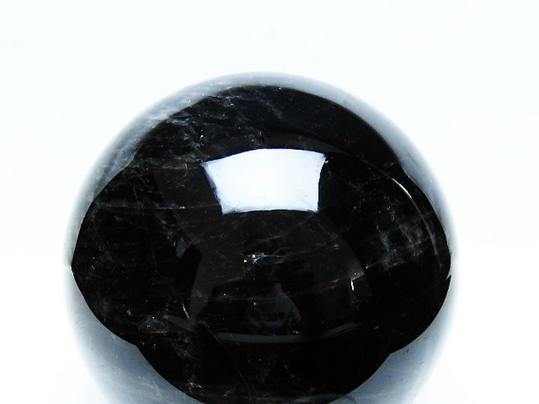 2.5Kg モリオン 純天然 黒水晶 丸玉 125mm [t572-11246] 2枚目