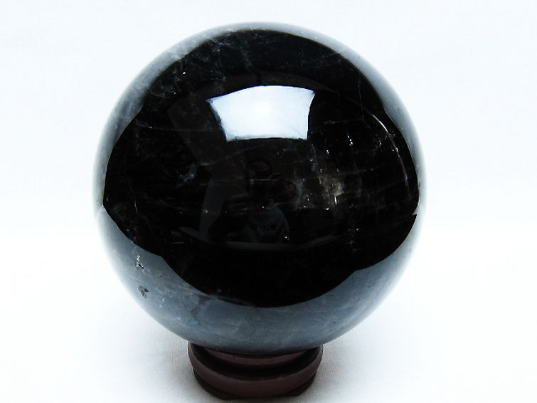 2.5Kg モリオン 純天然 黒水晶 丸玉 125mm [t572-11246] 3枚目