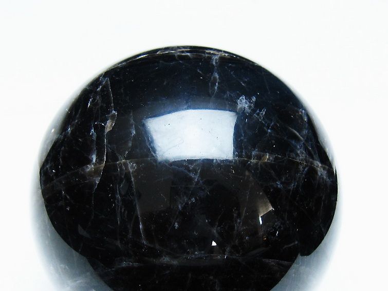 1.3Kg モリオン 純天然 黒水晶 丸玉 95mm [t572-11277] 2枚目