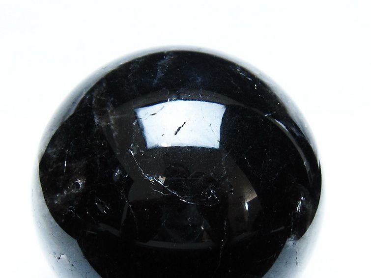1.3Kg モリオン 純天然 黒水晶 丸玉 98mm [t572-11281] 2枚目